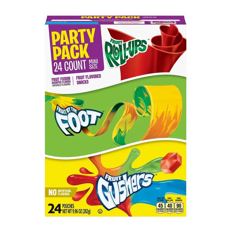 Gushers Gusher / Fruit Roll-Ups / Fruit by the Foot Box | Box
