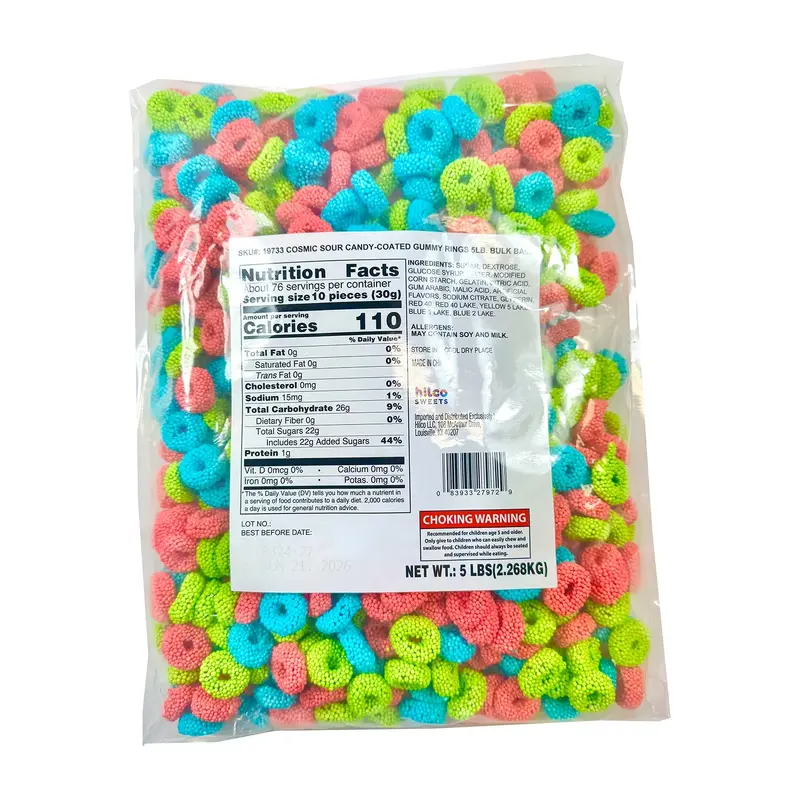 Hilco Gummy Ring Sour Cosmic | 5lb, Bag
