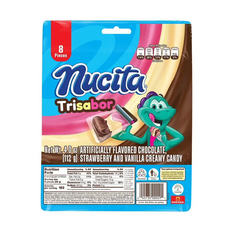 Nutresa Nucita 3 Sabores Blister | 8ct, Box