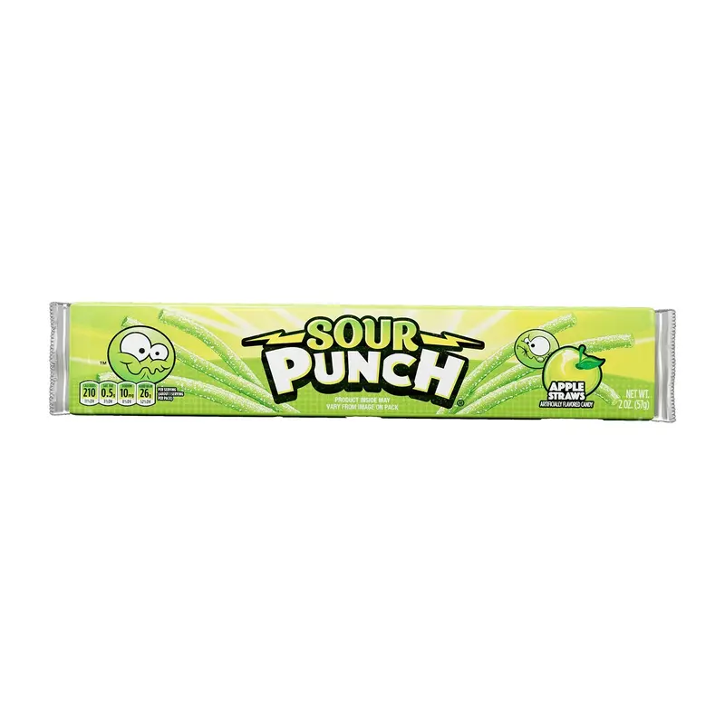 Sour Punch Apple Straws | 2oz, 24ct, Box