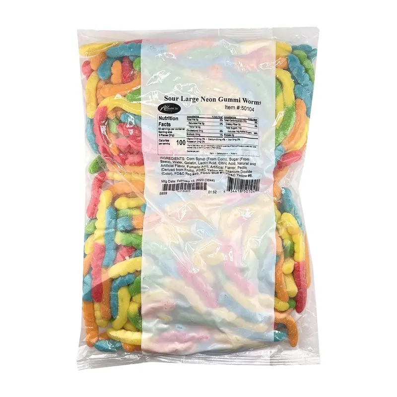 Albanese Gummy Neon Worms | 4.5lb, Bag