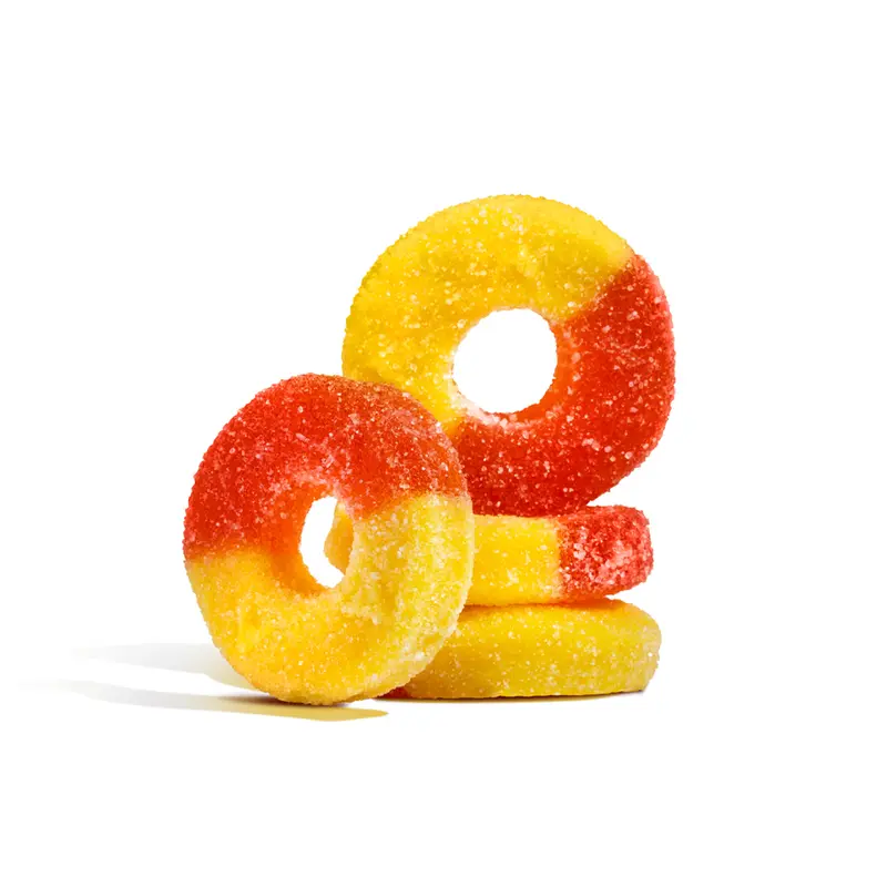 Albanese Gummy Rings Peach | 4.5lb, Bag