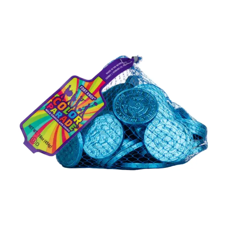 Fort Knox  Chocolate Coins (1.5") Carribian Blue | 1lb, Bag