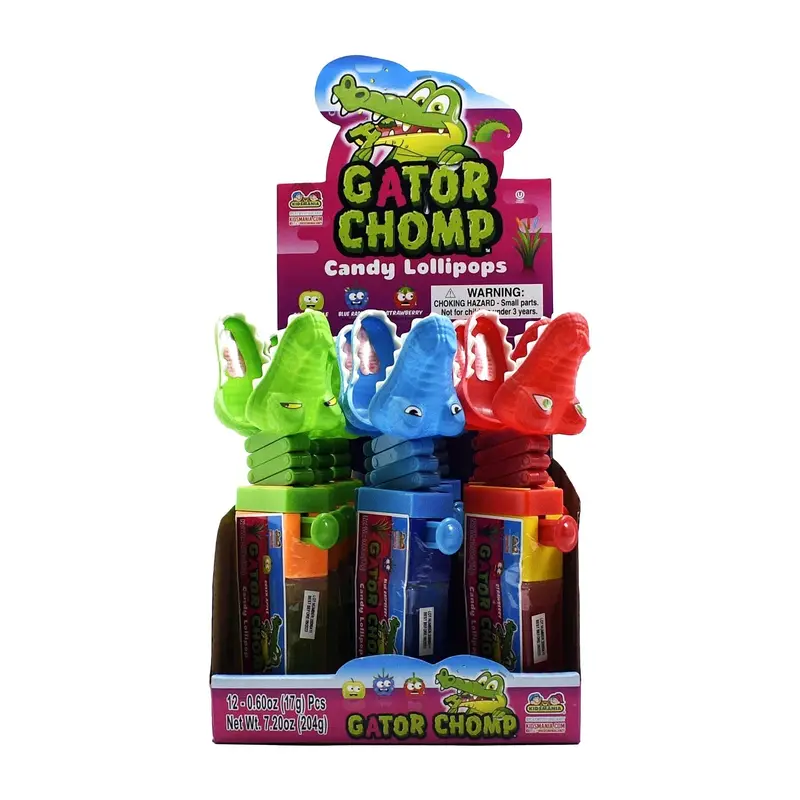 Kidsmania Gator Chomp Lollipop | 12ct, Box