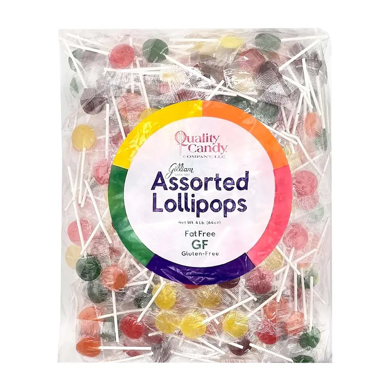 Quality Candy Lollipop Assorted | 4lb, Bag