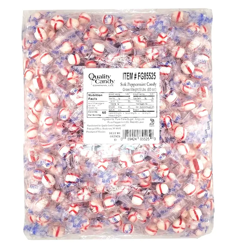 Quality Candy Peppermint Puffs | 5lb, Bag