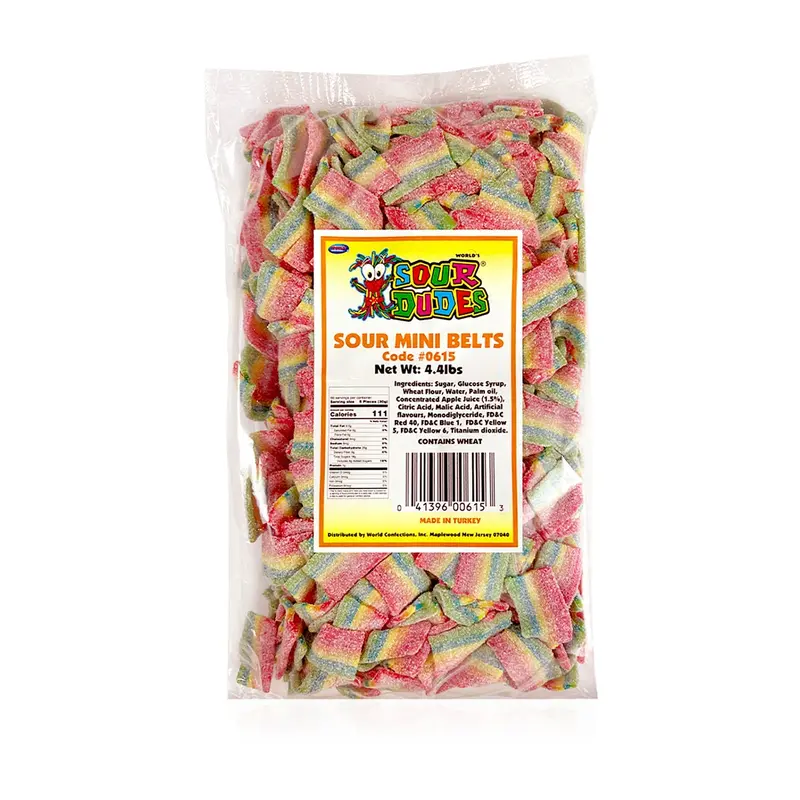 Sour Dudes Mini Belts | 4.4lb, Bag