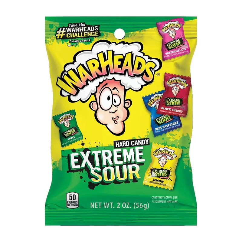 Warheads Extreme Sour Hard Candy | 2oz, 12ct, Case