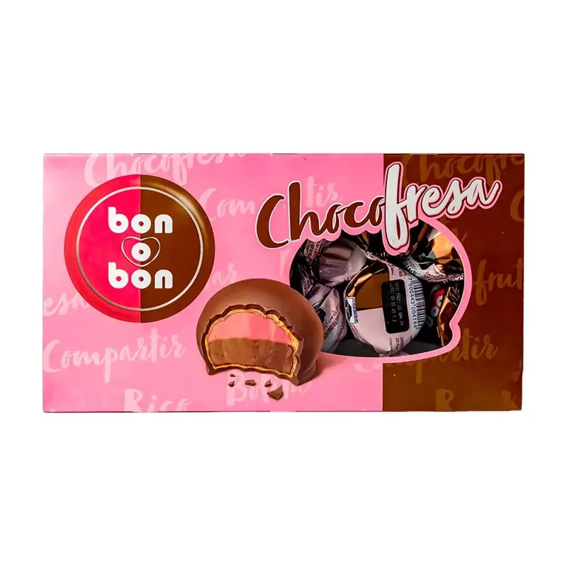 Arcor Bon O Bon Chocolate Fresa | 18ct, Box
