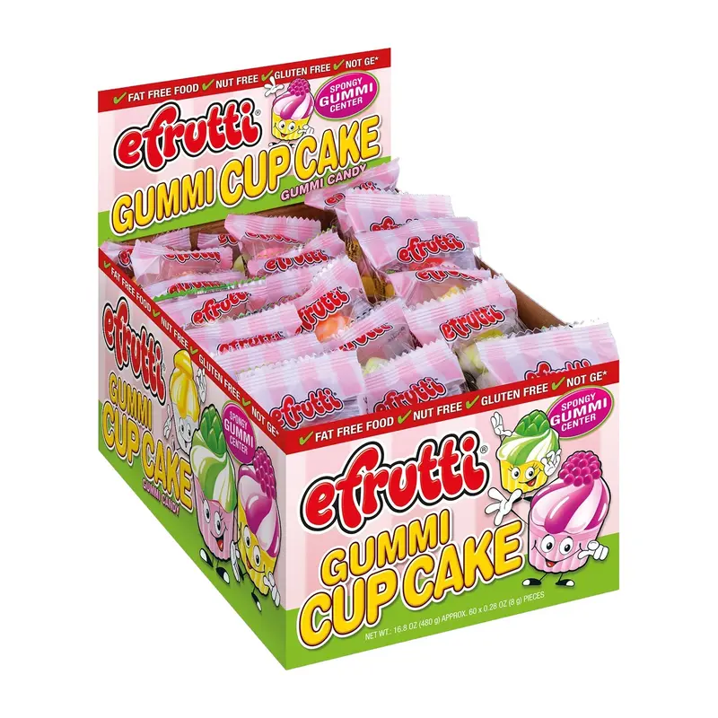 Efrutti Gummy Gummi Cupcake Box | 60ct, Box