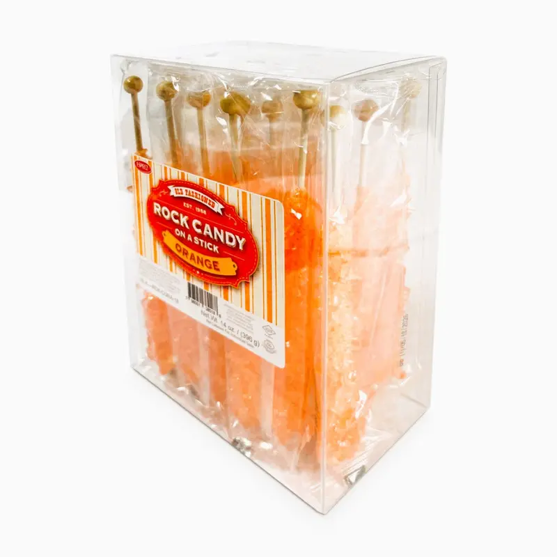 Espeez Old Fashioned Rock Candy Orange | 18ct, Box