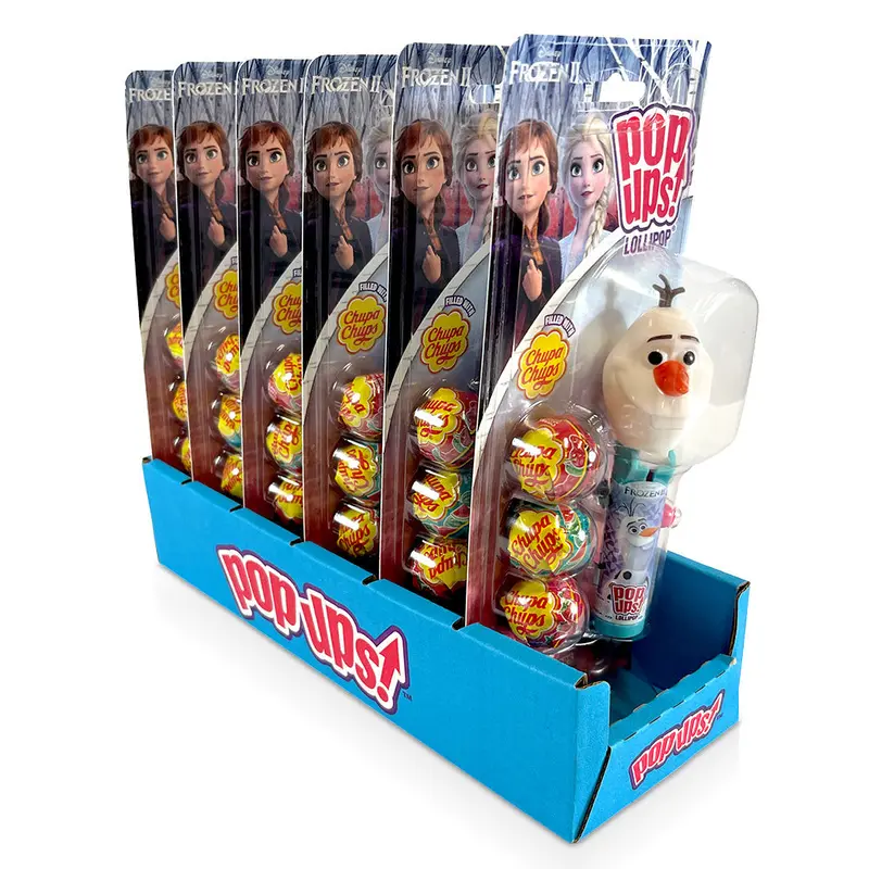 Flix Candy Pop Up Frozen Olaf Blister Card | 1.26oz, 6ct, Box