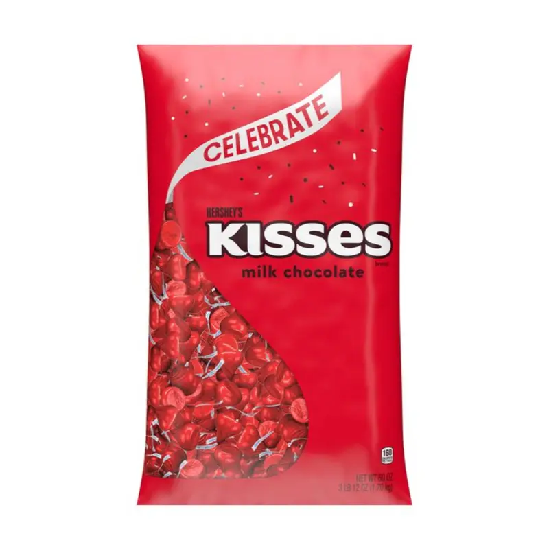 Hershey Kisses Red Foil | 3.75lb, Bag