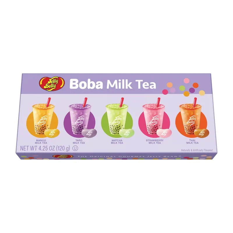 Jelly Belly Candy Boba Milk Tea Gift Box | 4.25oz, Box