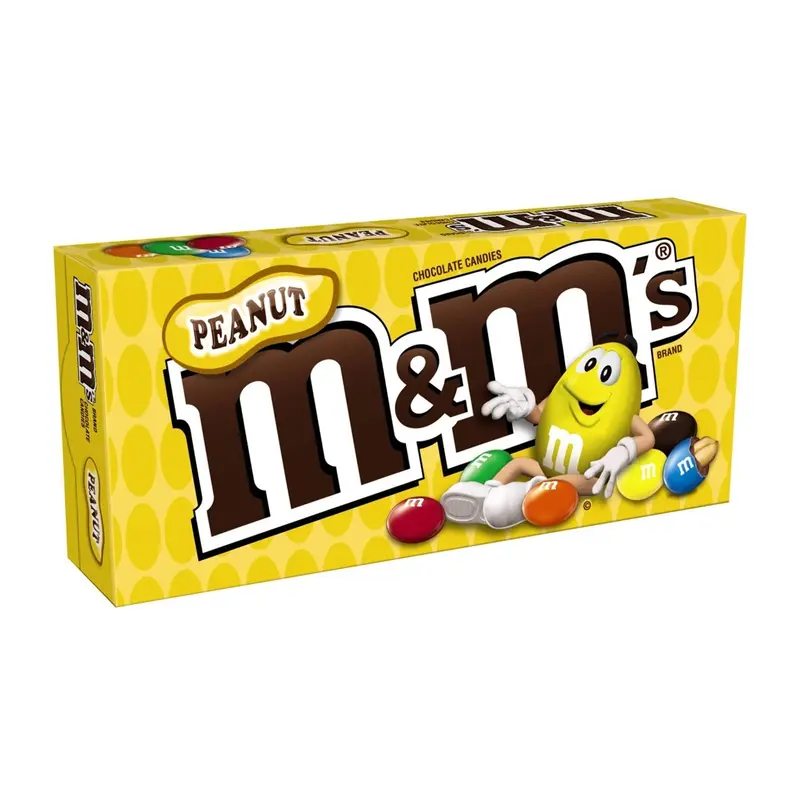 M&M's Peanut Theatre Box | 3.1oz, 12ct, Case