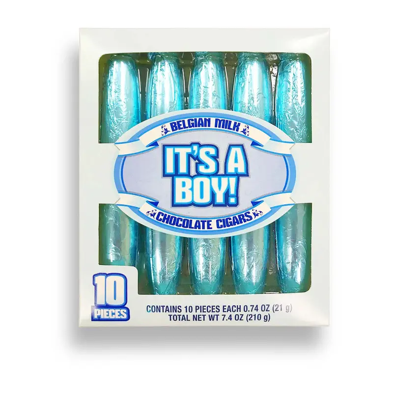 R L Albert & Son Boy Cigars Milk Chocolate | 10ct, Box