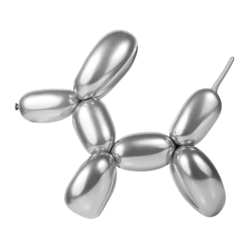 Twisting Balloon Silver | 100ct, Bag