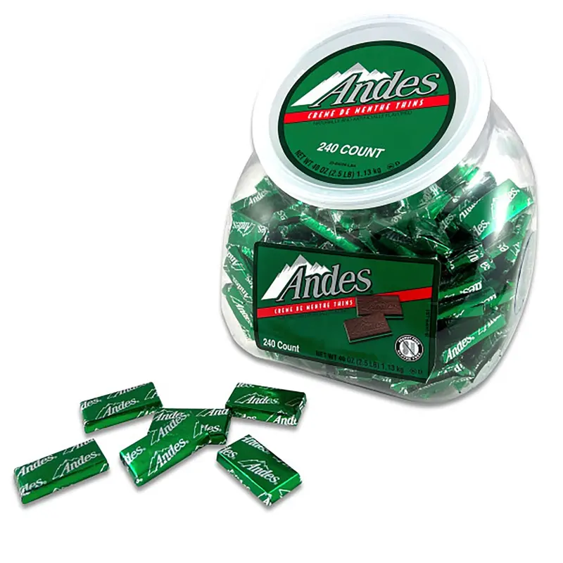 Andes Creme De Menthe Thins | 240ct, Tub