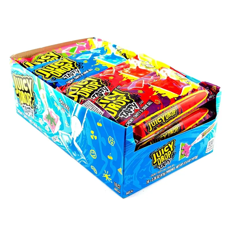 Bazooka Juicy Drop Taffy | 16ct, Box