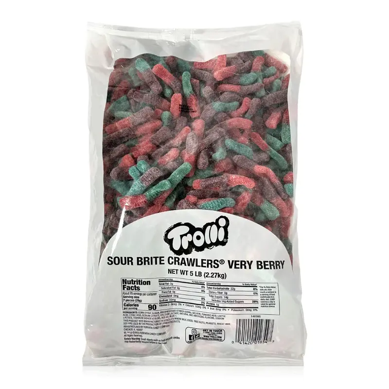 Ferrara Trolli Very Berry Sour Crawlers | 5lb, Bag