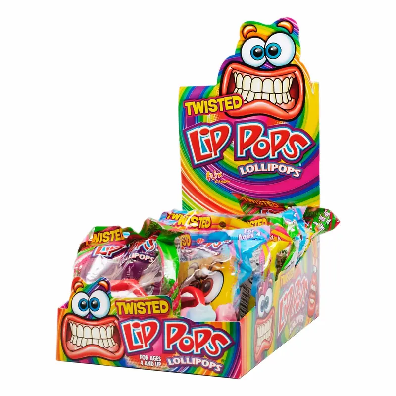 Flix Candy Twisted Lip Pop | 8oz, 12ct, Box