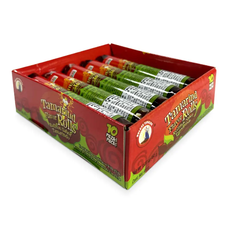 Tipicos Rollo De Tamarindo | 10ct, Box