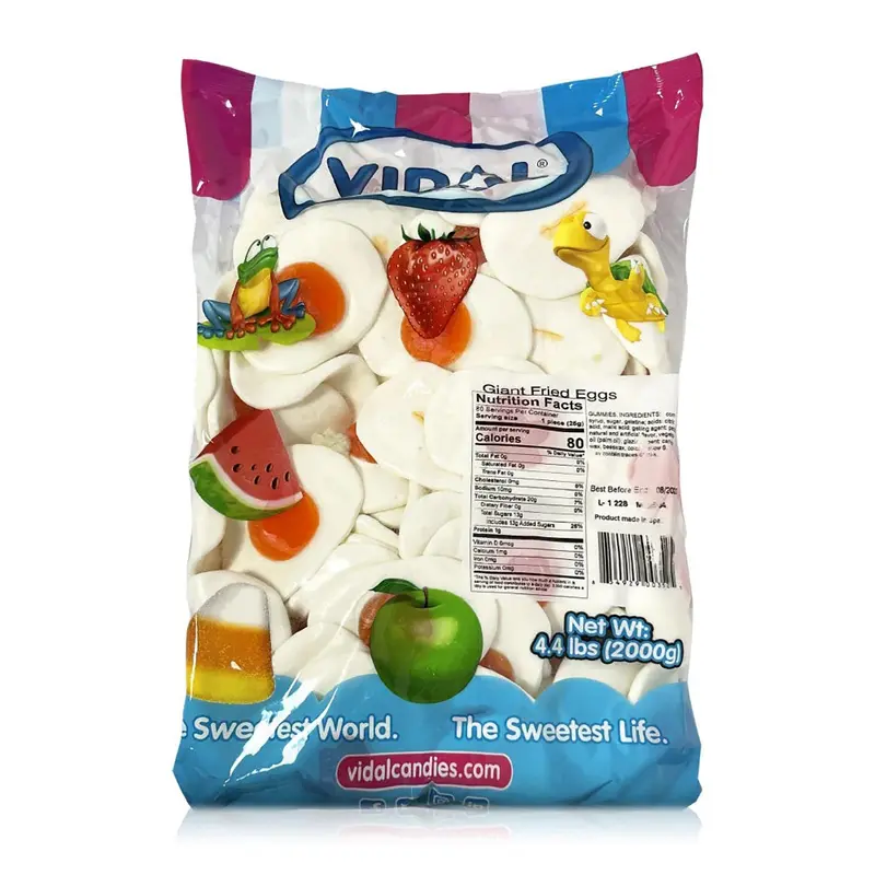 Vidal Gummy Large Fried Eggs | 4.4lb, Bag