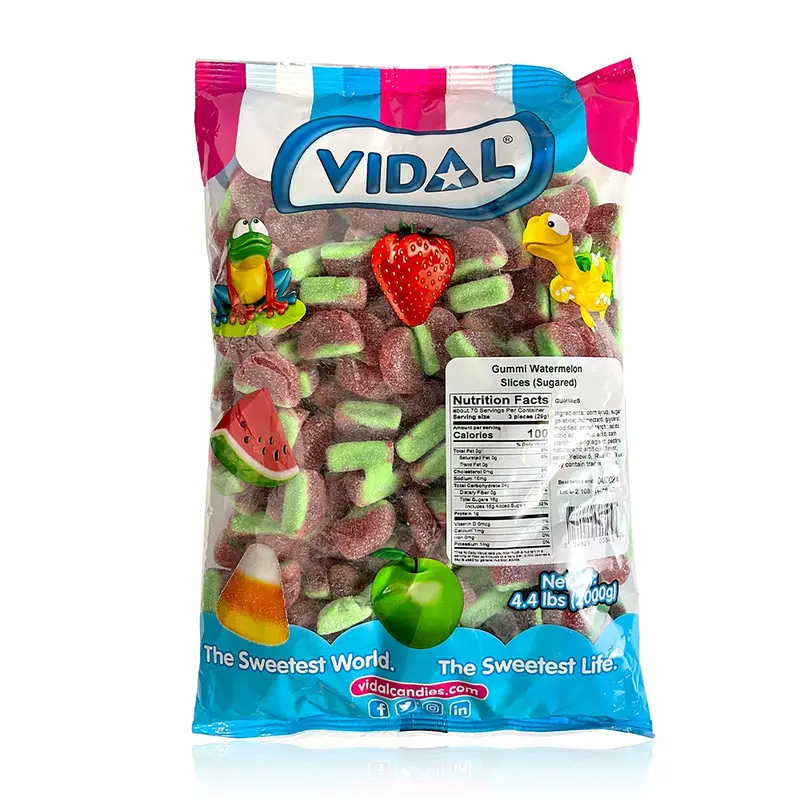 Vidal Gummy Watermelon Slices | 4.4lb, Bag