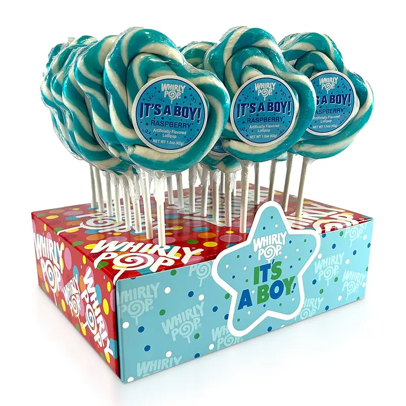 Whirly Pop  It's A Boy Raspberry | 1.5oz, 24ct, Case