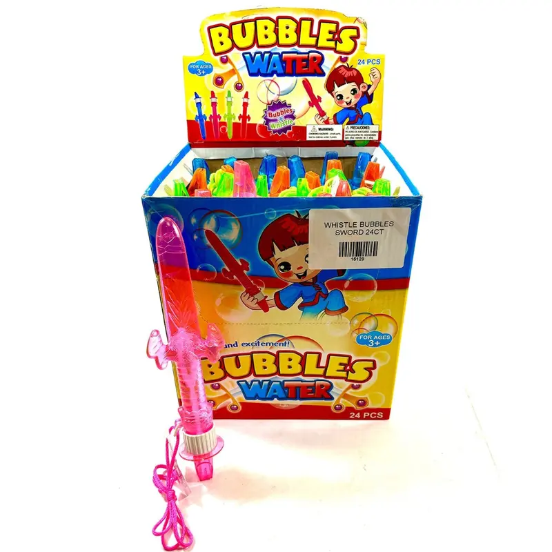 Whistle Bubbles Sword | 24ct, Box