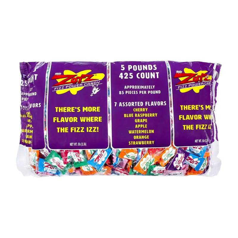 Zots Assorted Fizz Power Candy Bag | 5lb, Bag