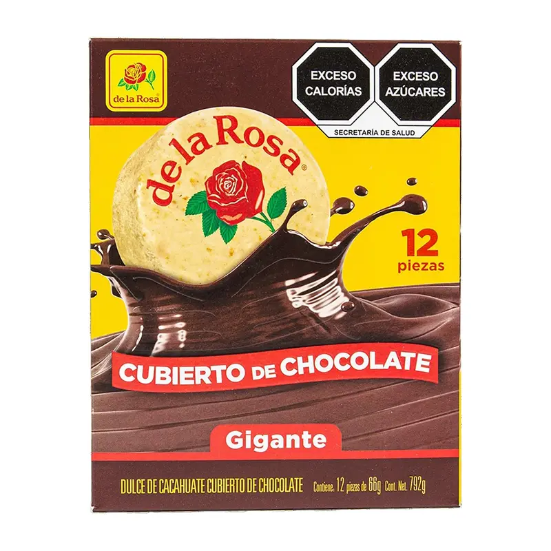 De La Rosa Mazapan Gigante con Chocolate | 12ct, Box