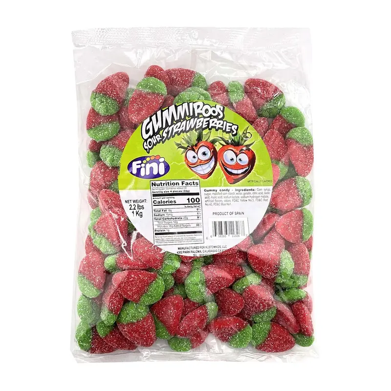 Kustomkids Gummyroos Sour Strawberry | 2.2lb, Bag