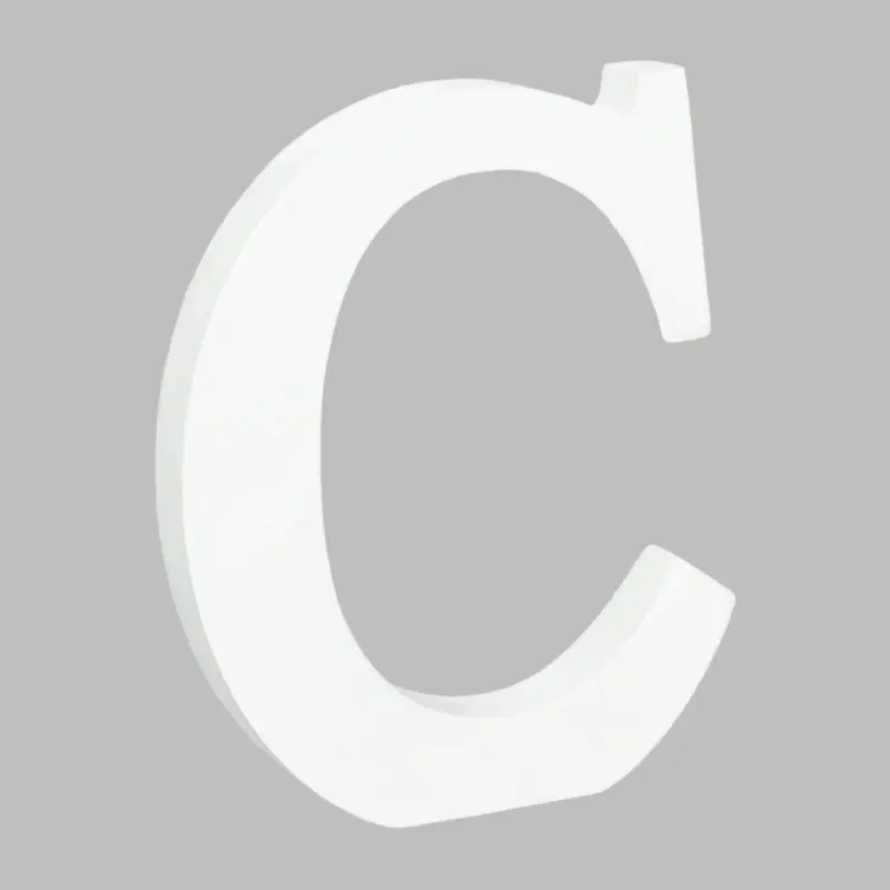 Wooden Letter C (7.5") | Bag