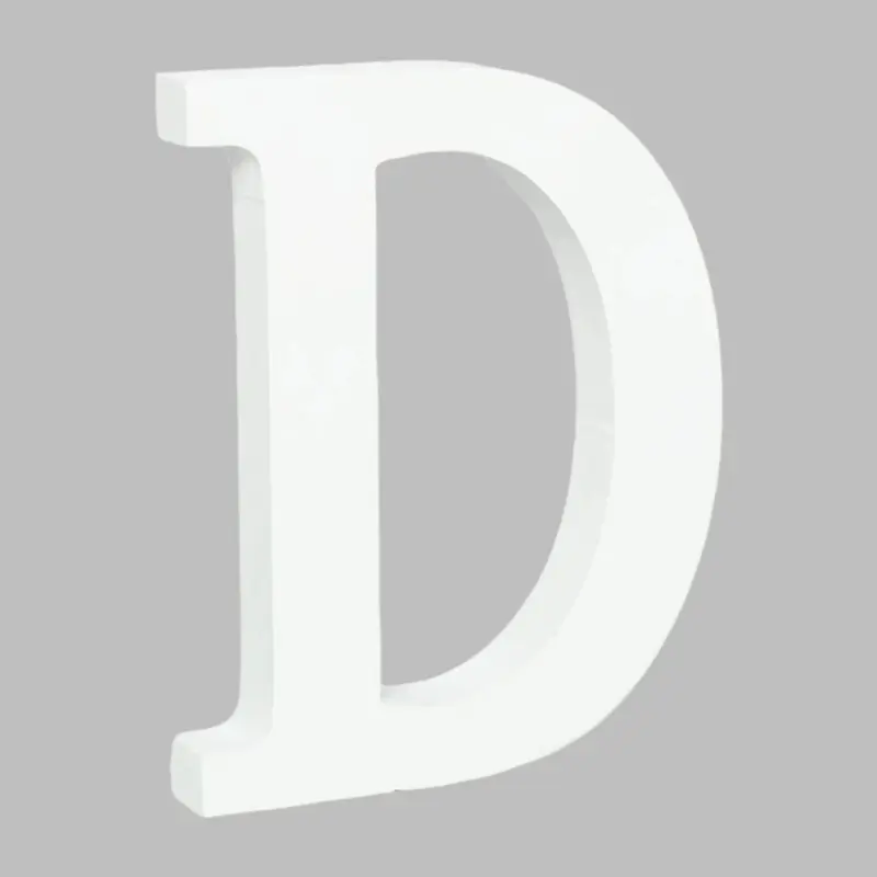 Wooden Letter D (7.5") | Bag