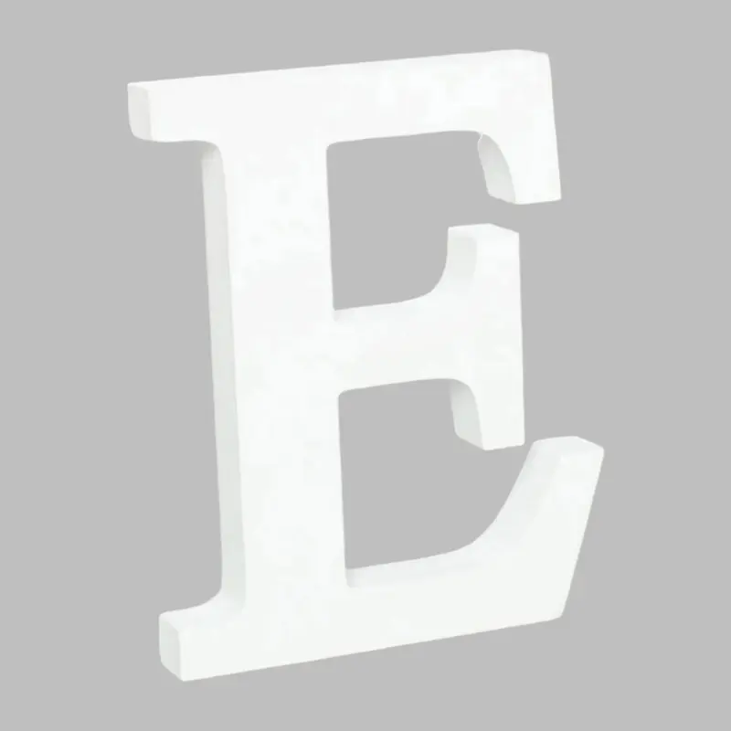 Wooden Letter E (7.5") | Bag