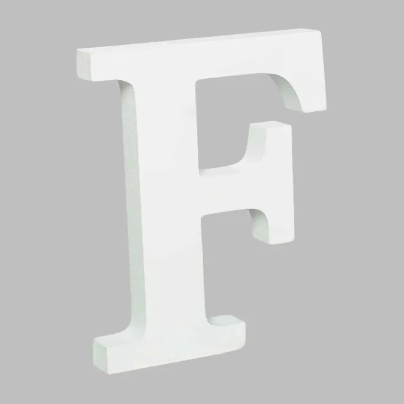 Wooden Letter F (7.5") | Bag