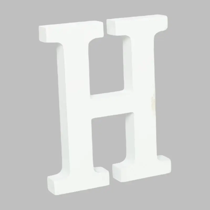 Wooden Letter H (7.5") | Bag