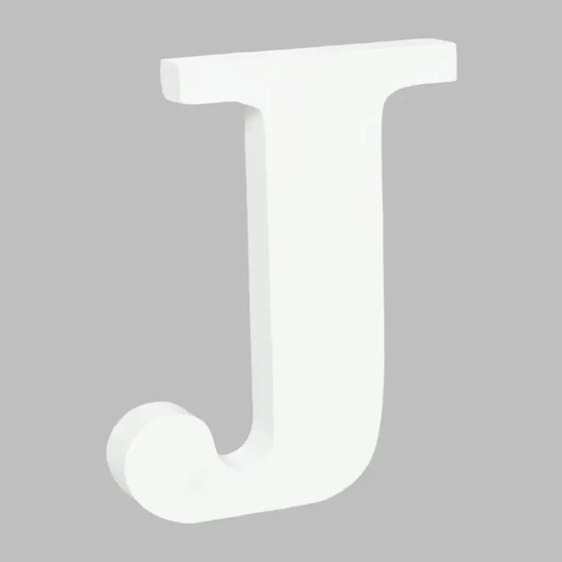 Wooden Letter J (7.5") | Bag