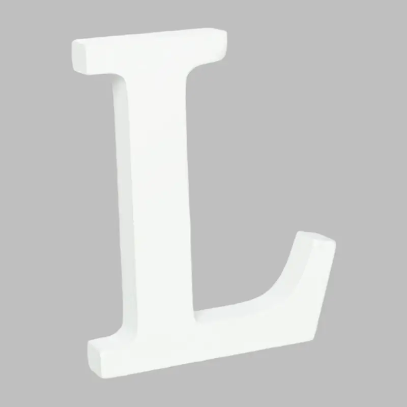 Wooden Letter L (7.5") | Bag