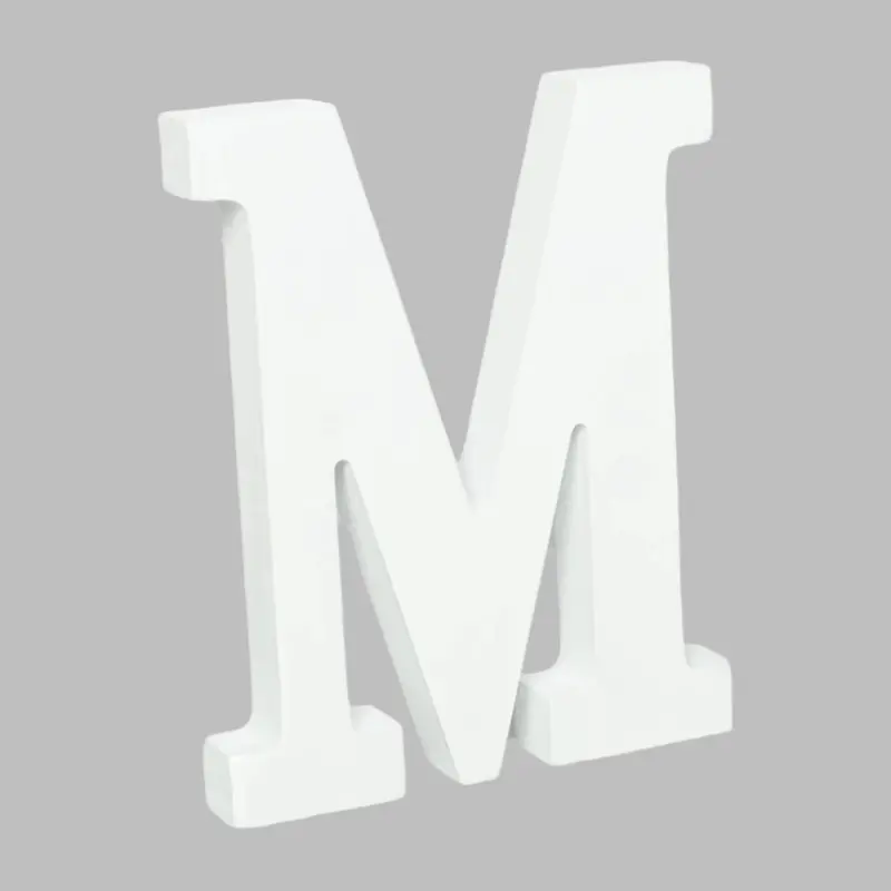 Wooden Letter M (7.5") | Bag