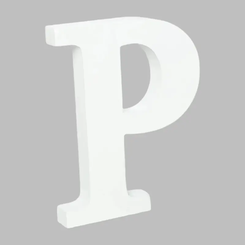 Wooden Letter P (7.5") | Bag