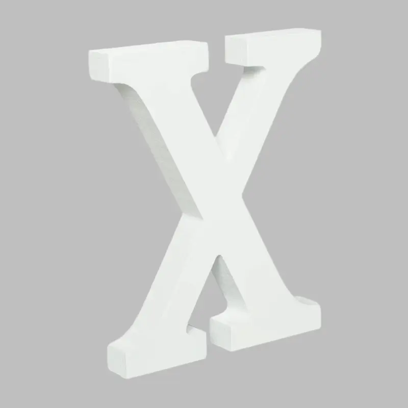 Wooden Letter X (7.5") | Bag