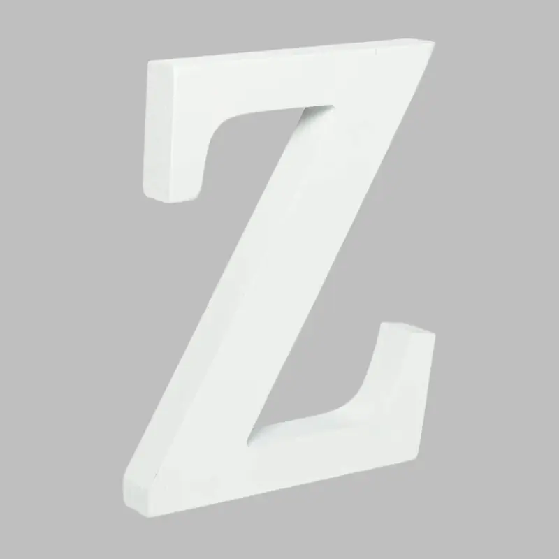 Wooden Letter Z (7.5") | Bag
