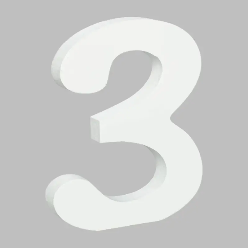 Wooden Number 3 (7.5") | Bag