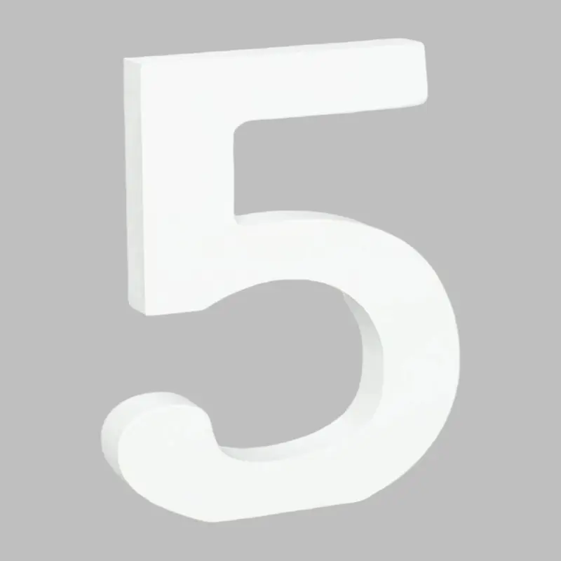 Wooden Number 5 (7.5") | Bag