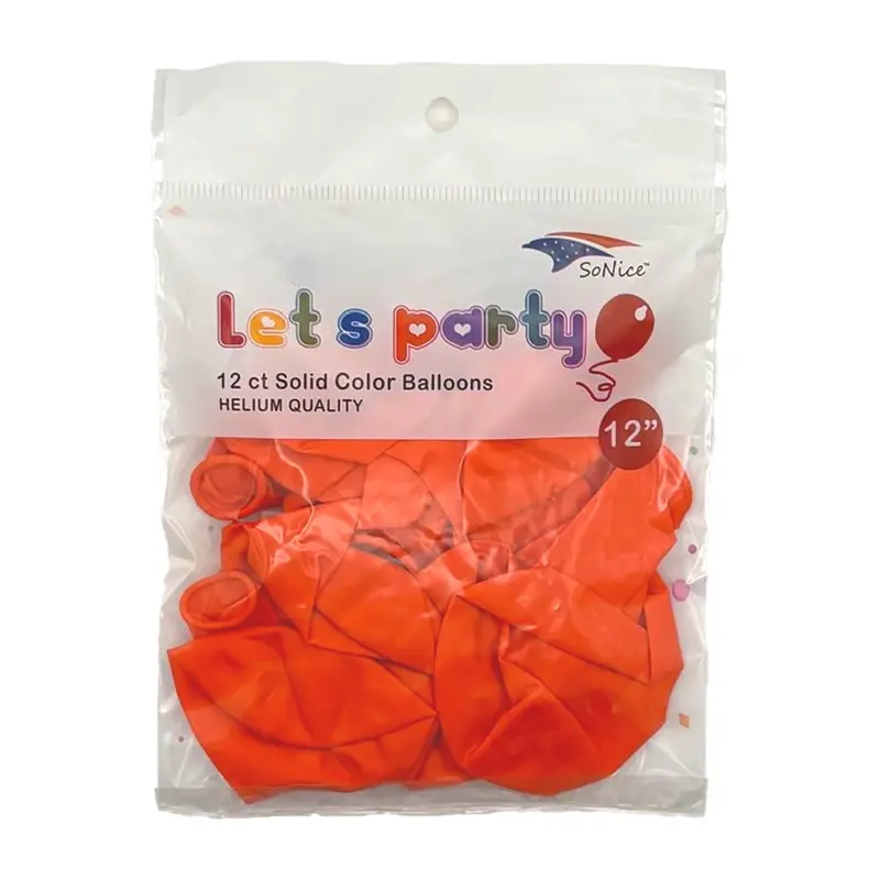 Balloons Latex (12") Orange | 12ct, Bag