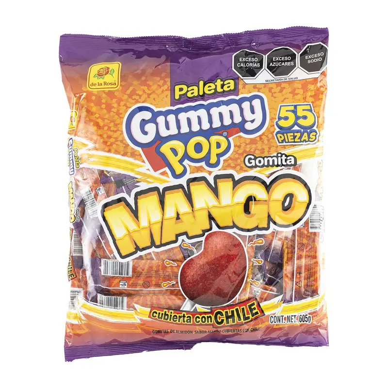 De La Rosa Gummy Pop Mango | 55ct, Bag