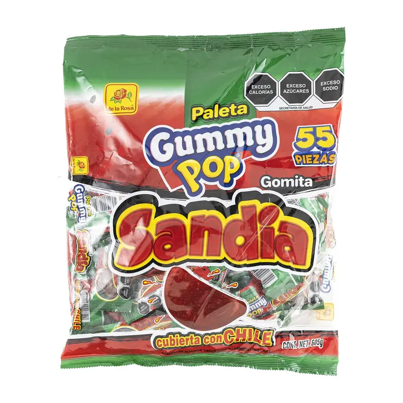 De La Rosa Gummy Pop Sandia | 55ct, Bag