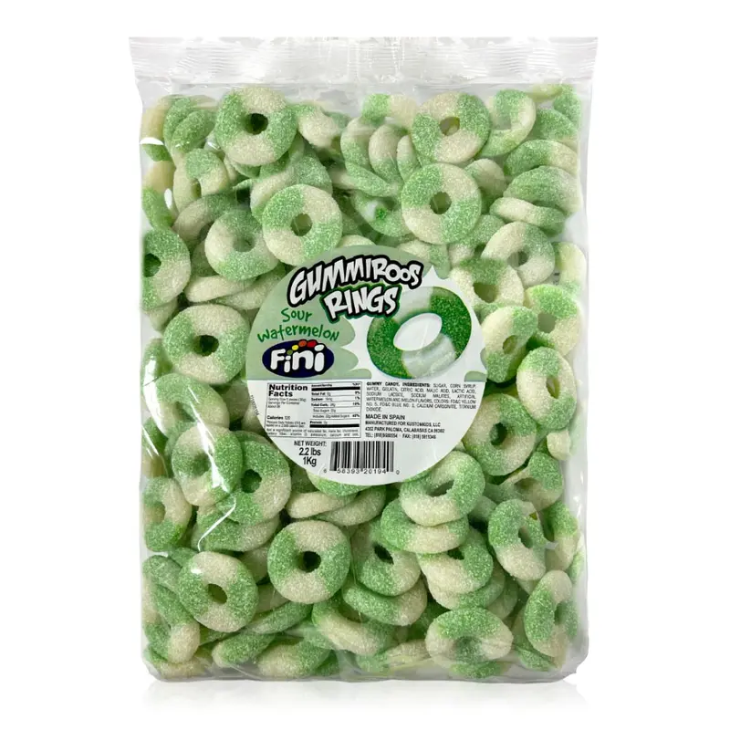 Kustomkids Sour Watermelon Rings | 2.2lb, Bag